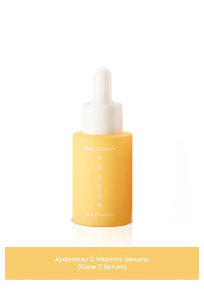 Glow C Serum-%5 Stabil C Vitamini İçeren, Leke Karşıtı, Ton Eşitleyici, Aydınlatıcı Ve Canlandırıcı Serum-30 Ml