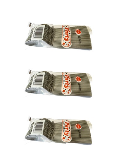 Plastik Gümüş Gri Renk Kaşık - Parti Davet Piknik Çorba Yemek Kaşığı - 18 Cm. - 25 Adetlik 3 Paket