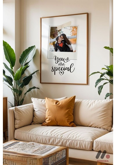 Kişiye Özel You Are Special Polaroid Poster, Ahşap Çerçeveli Duvar Tablosu - Sevdiklerinize Özel Hed