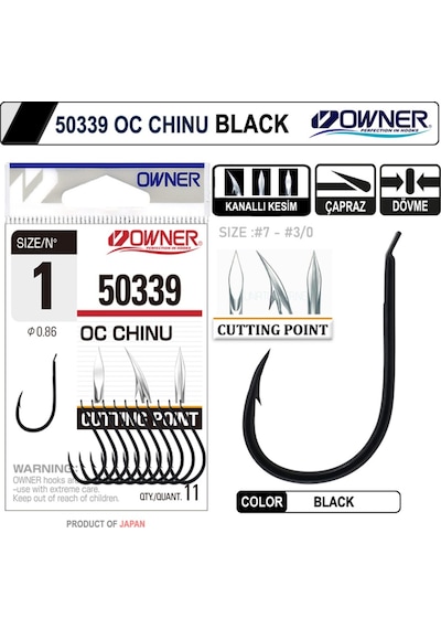 Owner 50339 Cut Chinu Black Iğne (416519333)