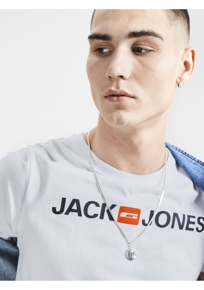 Jack & Jones Erkek T-Shirt 12137126 Beyaz