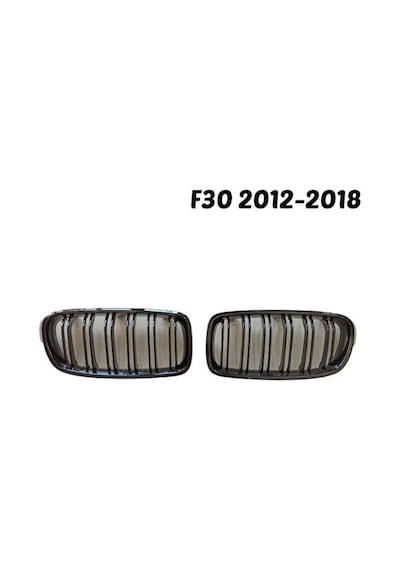Bmw 3 Seri F30 M3 Böbrek –Çift Çizgi Panjur Piano Black 2012-2018