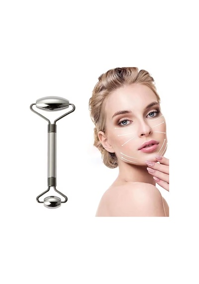 Metal Cilt Sıkılaştırıcı Face Gua Sha Rulosu Yüz Masaj Roller Model 1