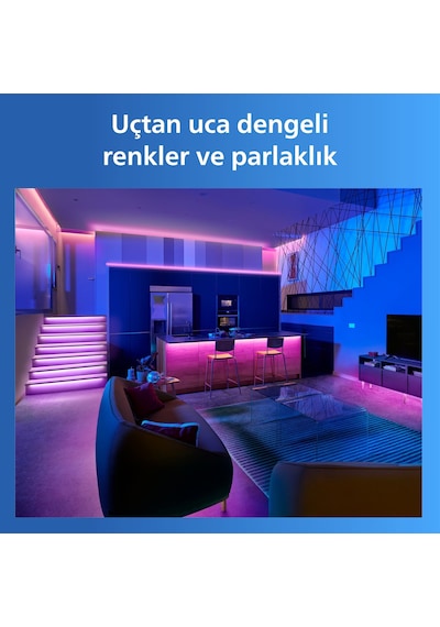 Philips Smart Lighting Rgb Led Şerit 10 M Type-c - Google Home, Alexa, Homekit Ve Matter Uyumlu Çok Renkli