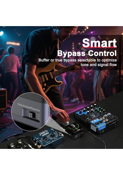 Xvive Xv-p58 Akort Aletli Receiver Pedallı 5.8ghz Kablosuz Gitar Bağlantı Sistemi - Siyah