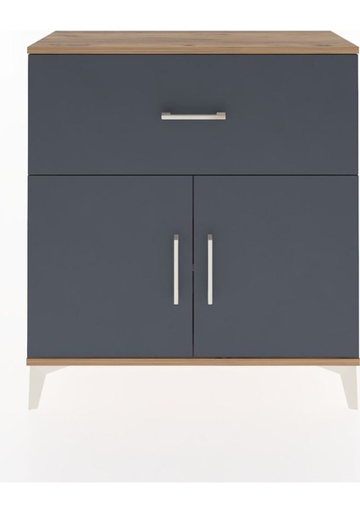 Arges Şifonyer Tek Raflı Tek Çekmeceli 2 Kapaklı 88x30x96 Çam... Çam