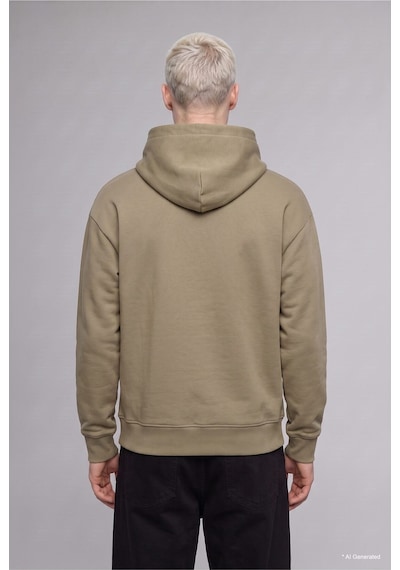Defacto Regular Fit Kapüşonlu İçi Yumuşak Tüylü Kanguru Cepli Basic Sweatshirt X8283az26aukh404 Haki-kh404