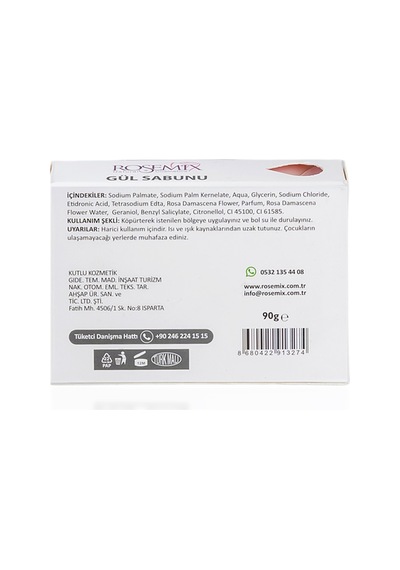 Rosemix - 612 - - Gül Sabunu Kutulu 90 Gr - 2 Adetlik - Ilkestor - Set Ürün Diğer