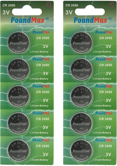 10 X 2450 Cr2450 Dl2450 3v Lityum Madeni Para Pilleri
