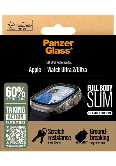 Snappie Apple Uyumlu Watch  2025 49mm Ultra Ultra 2 İnce Şeffaf Full Body Çerçeveli