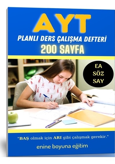 Ayt Planlı Ders Çalışma Defteri 200 Sayfa