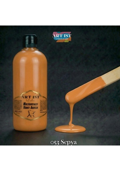 Multisurfaces Hibrit Akrilik Boyalar - 053 Sepya Ahşap, Taş Tozu, Hobi, Dıy