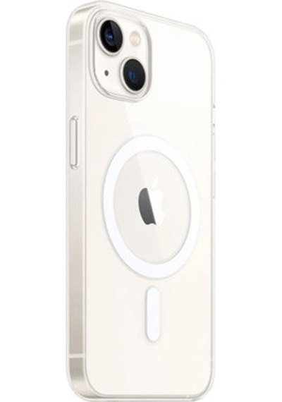 Apple Uyumlu   iPhone 14 Kılıf Magneticsafe Şeffaf Silikon - Şeffaf