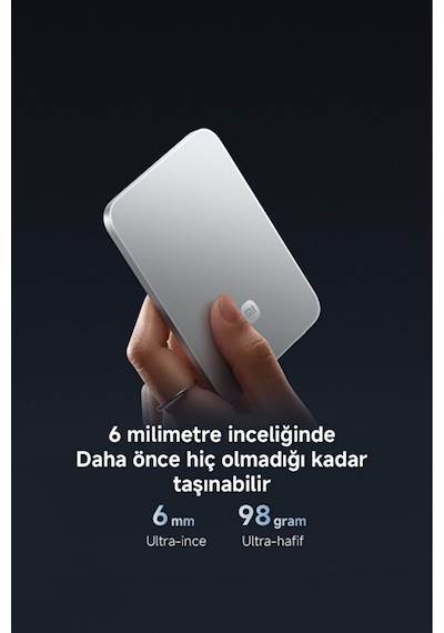 Xiaomi UltraThin Magnetic Power Bank 5000 15W Turuncu
