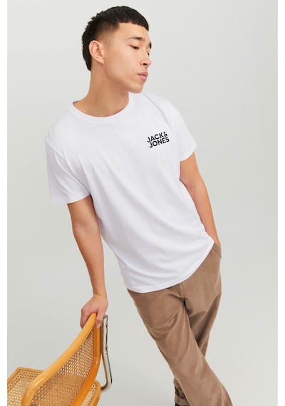 Jack & Jones  Jjecorp Logo Tee Ss O-Nec Beyaz Erkek Kısa Kol T-Shirt 000000000101927694