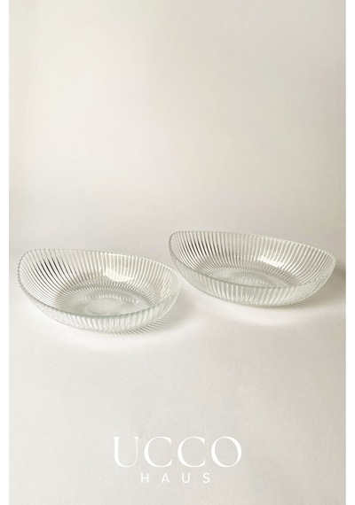 2 Adet 21cm Paris Oval Kase Seti - Salata Meyve Kasesi - Sunumluk Şık Pinterest Tabak Şeffaf