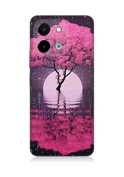 Vivo Y28 Uyumlu Deniz Ve Güneş  Desenli Silikon Kılıf