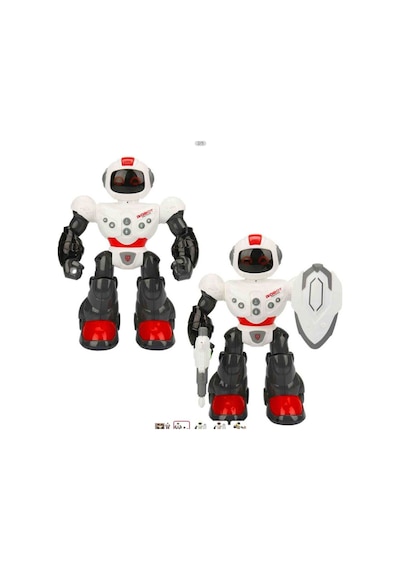 Robot 360 Derece Dönen Aksesuarlı Sesli Işıklı Pilli 3+