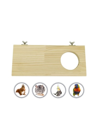 Ahşap Stand Platformu Papağan Muhabbet Kuşu Papağan Papağanı Conure Hamster Fare Chinchilla