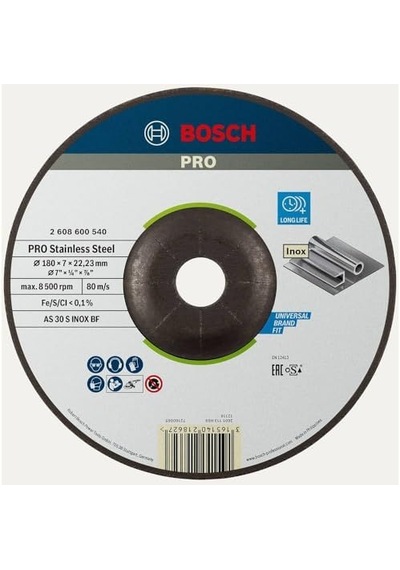 Professional Accessories 2608600540 Schleifzubehoer Schruppsch. 180 X 6 Mm F. Ino X