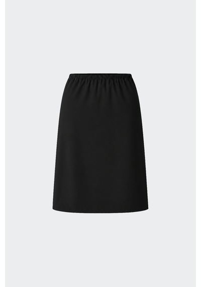 Suud Collection Siyah Midi Gabardin Etek