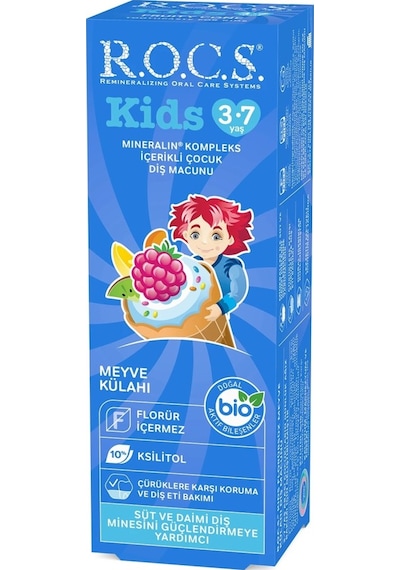 Kids Diş Macunu 3-7 Yaş 35 Ml Meyve Külahı
