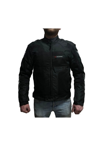 Venom Erkek Siyah Dynamic Motosiklet Montu Dört Mevsim Kalıplar Dardır Bir Beden Büyük Alınız