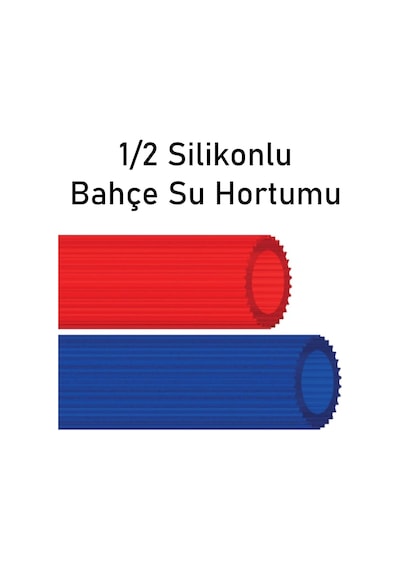 Silikonlu Bahçe Hortumu-10 Metre-Kırılmaz-Kolay Katlanır-Dayanıkl