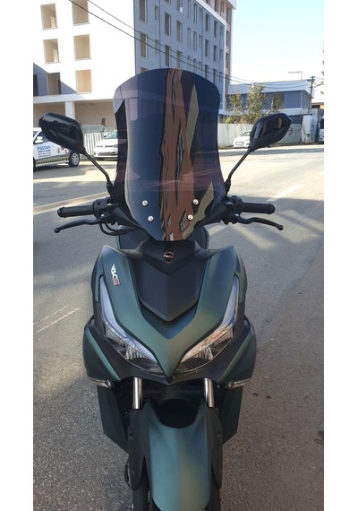 Motocam Küba Arome 125 Ön Cam 2023-2026 Model 54cm Siyah Renkli