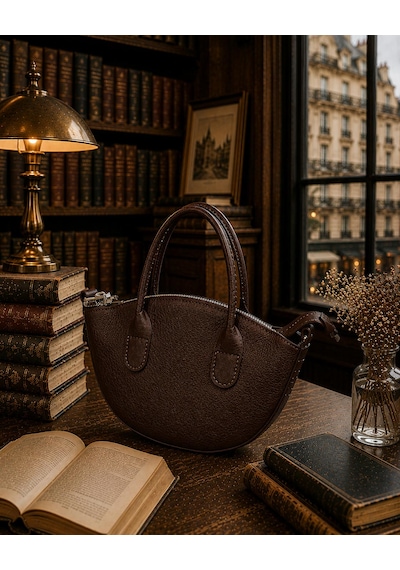 Housebags Loeve New Trend El Ve Omuz Çantası Acı Kahverengi