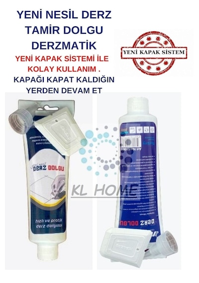 Yeni Nesil Derz Dolgu 350gr - Büyük Boy Derz Dolgu Macunu -beyaz Renk- Raf Ömrü 3 Yıl 350gr Beyaz