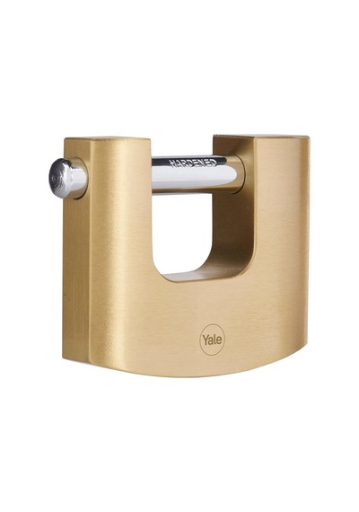 Ayrex Yale Y114b/90/127/1-90mm Oval Kayar Pimli Pirinç Asma Kilit - Yüksek Koruma - Sertleştirilmiş Çelik Halka - 3