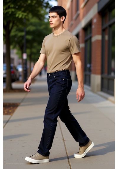 Ersefa Erkek Geniş Paça Kot Pantolon Cool & Comfort Fonksiyonel Dayanıkl siyah