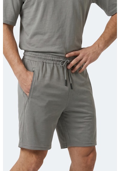 Slazenger Hyperbolt I Erkek Cepli Fıtness Koyu Gri Şort