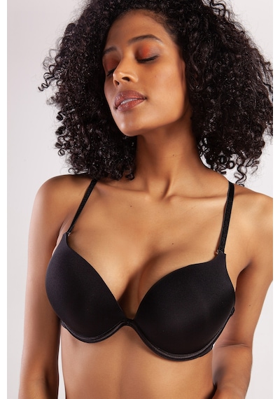 Lenaca Garland Heavy Push Up Bra, Siyah Konforlu Ve Şık Sütyen Çok Renkli