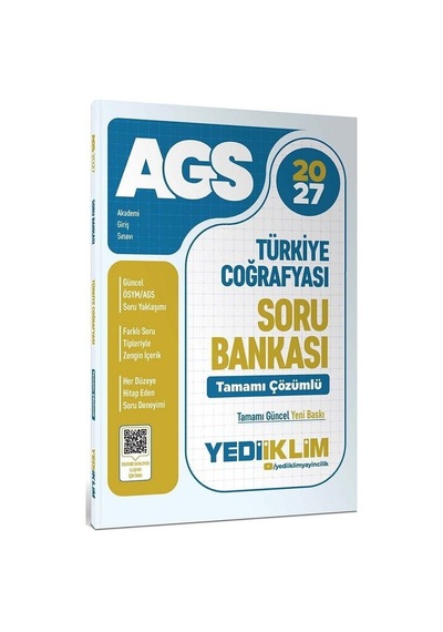 Yediiklim 2027 Meb-ags Türkiye Coğrafyası Soru Bankası Çözümlü