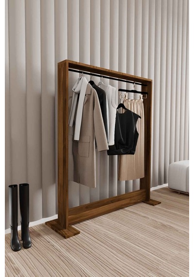 Decormet Salvitor Elbise Askısı Ceviz Diğer