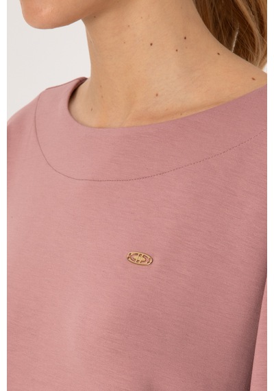 U.S. Polo Assn. Kadın Gül Kurusu Bisiklet Yaka Sweatshirt 50314210-VR221