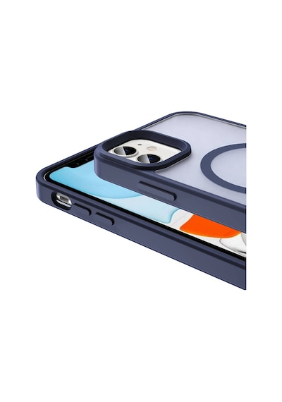 Zore İphone 12 Kılıf Magsafe Şarj Özellikli Mat Arka Yüzey Nvth Sio Kapak-siyah