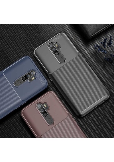 Oppo A9 2020 Kilif Karbon Silikon Case 392449639