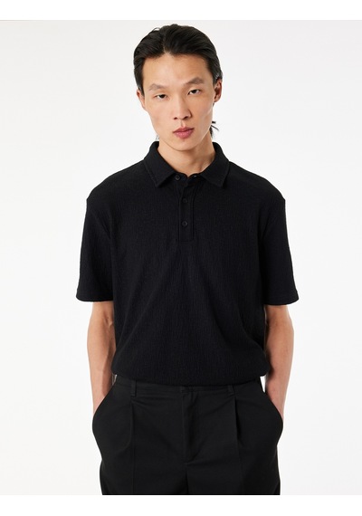 Koton Regular Fit Kısa Kollu Düğmeli Polo Yaka Tişört Kahverengi 6sam10004mk Kahve