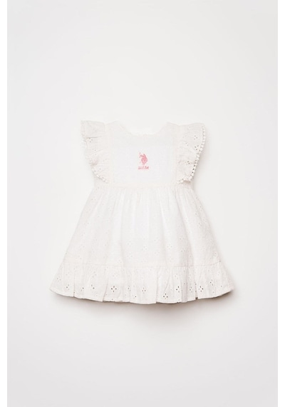 U.S. Polo Assn. U.s. Polo Assn Kız Bebek Elbise Beyaz-2788
