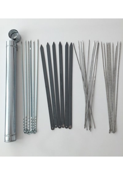 Mangal Seti 55Cm -6 Kebap.6 Patlıcan.10 Ciğer.10 Kuşbaşı.Şiş Kabı