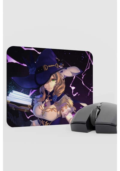 Lisa Genshin Impact Anime Oyuncu V4 - 22x18 Gaming Mouse Pad Fare Altlığı