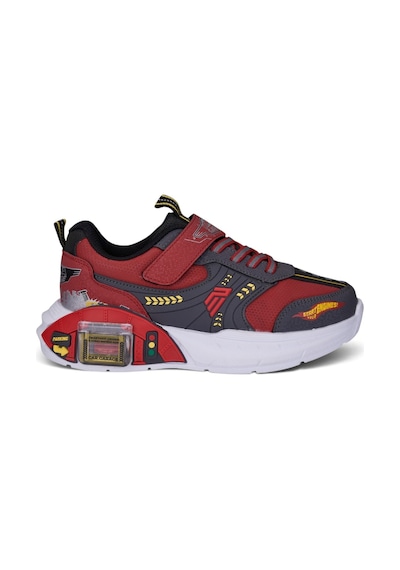Nstil Günlük Erkek Çocuk Spor Ayakkabı Cırtlı Lastik Bağcık Garaj Detaylı Taban Rahat Sneaker 58272 Kırmızı