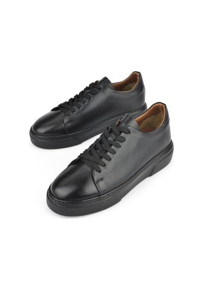 Ziya, Erkek Hakiki Deri Sneaker 151423z511 Siyah 151423z511 000 Siyah