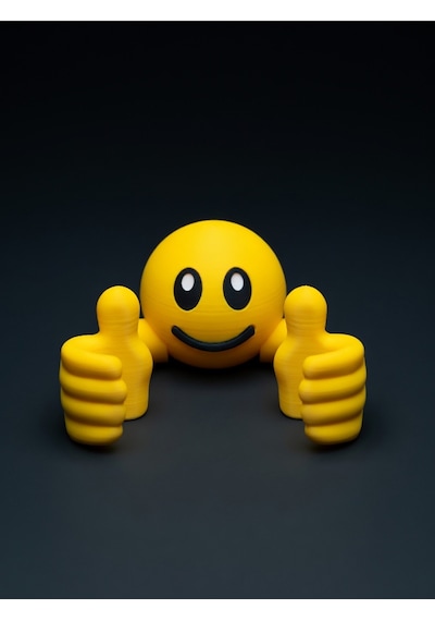 Emoji Tasarımlı Çift El Telefon Standı & Masaüstü Tutucu Sarı
