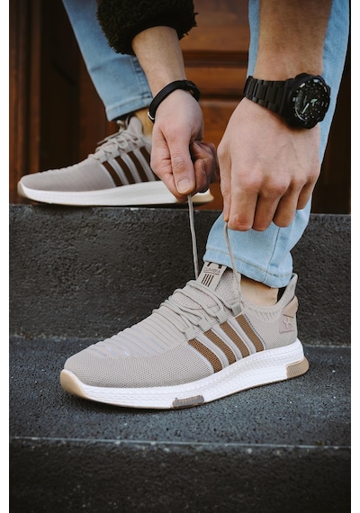 Cbm 4025 Şeritli Hafif Günlük Yürüyüş Koşu Fileli Erkek Sneaker 001