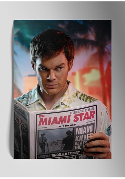 Dexter - Metal Poster Tablo