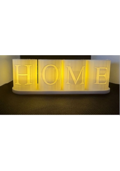 Home Işıklı Mum Seti Beyaz